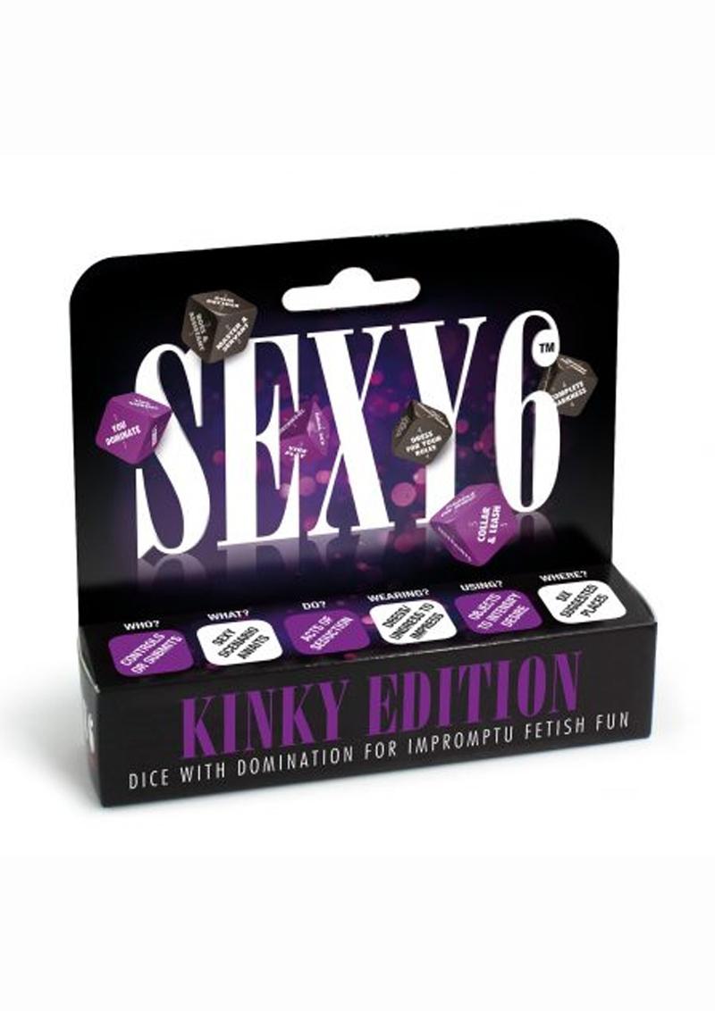 Juego de dados sexy Kinky Ed para 6 parejas que juegan en color morado