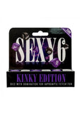 Juego de dados sexy Kinky Ed para 6 parejas que juegan en color morado