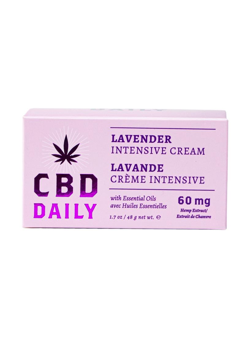 Cbd Daily Intensive Cream 60 mg Lavender Vegan 1.7 ounce