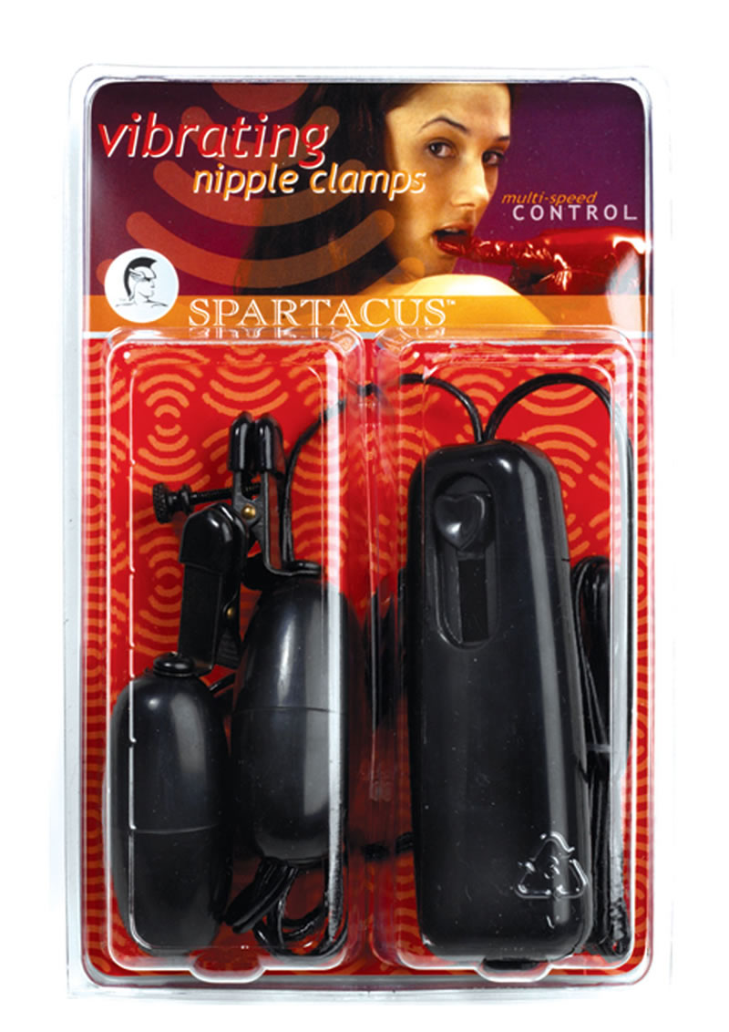 Abrazaderas vibratorias negras con punta ancha