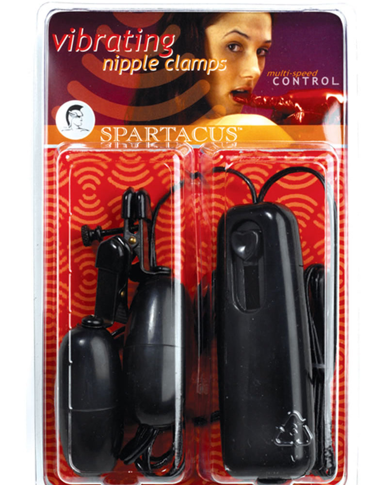 Abrazaderas vibratorias negras con punta ancha