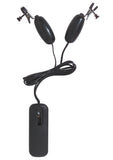 Abrazaderas vibratorias negras con punta ancha