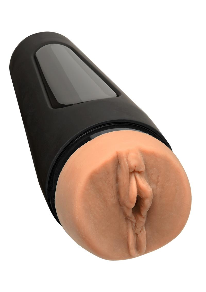 Masturbador de coño Main Squeeze Ultraskyn Stroker Lela Star, sin vibración, con textura en piel
