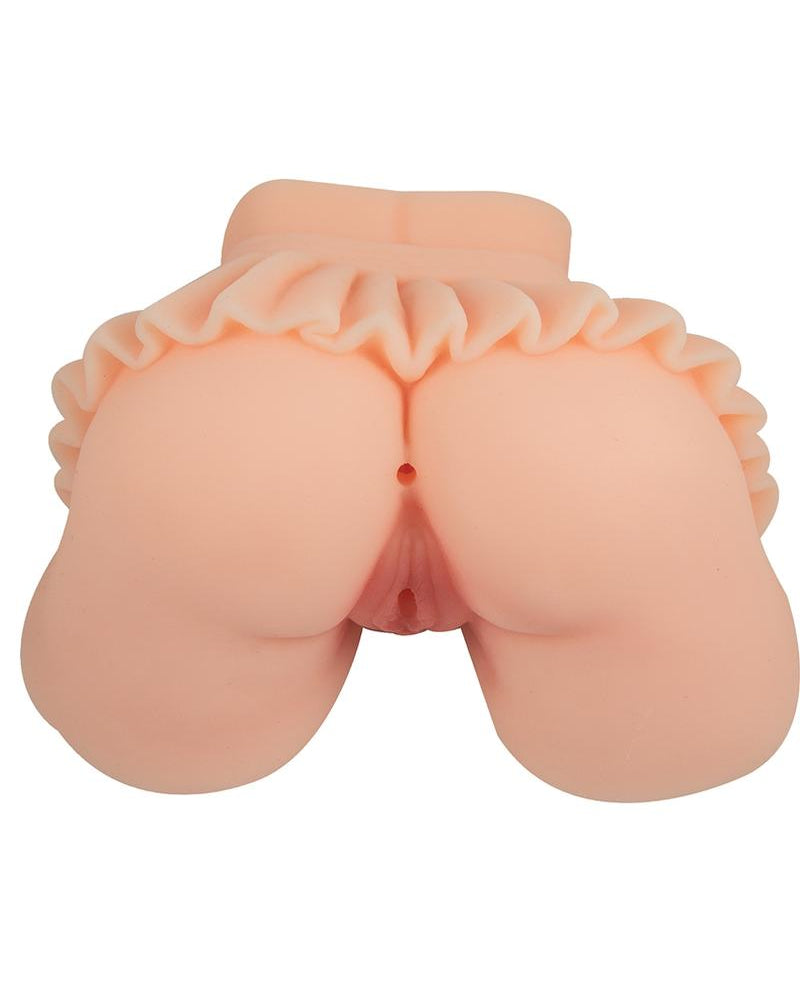Masturbador Siempre Caliente Colegiala Coño y Culo Sin Vibración Impermeable Carne