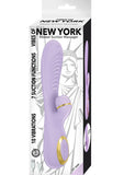 Masajeador de succión con doble vibración y estimulación del clítoris, recargable, morado, Vibes Of New York