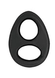 My Cockring Cock and Scrotum Double Ring Silicone Black