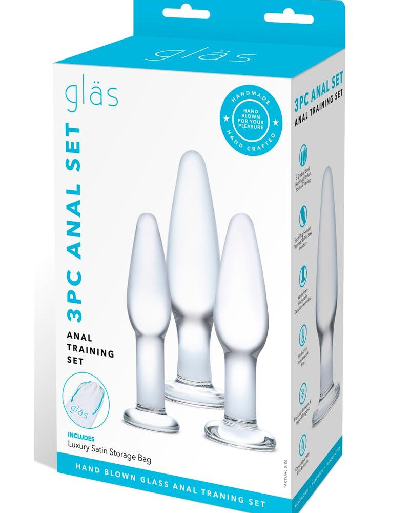 Glas Anal Training 3 Piece Set Glass Clear
