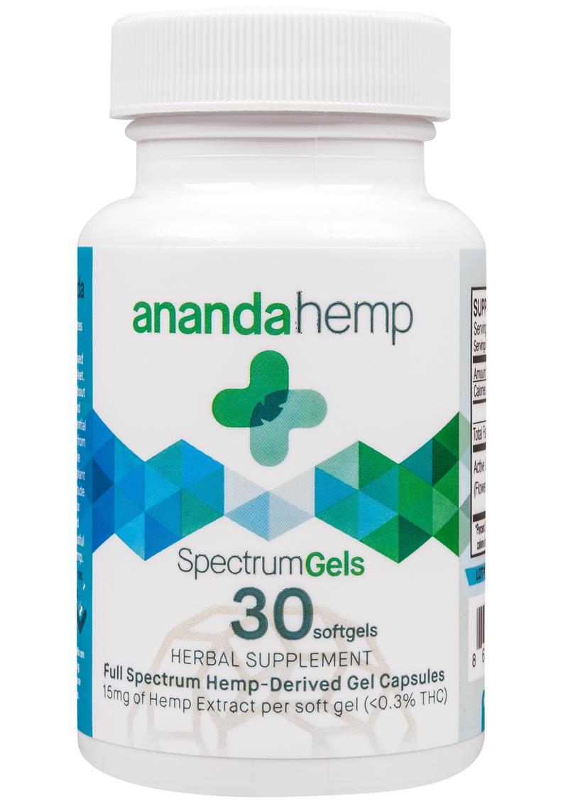 Ananda Hemp Spectrum Gels 30ct Herbal Supplement