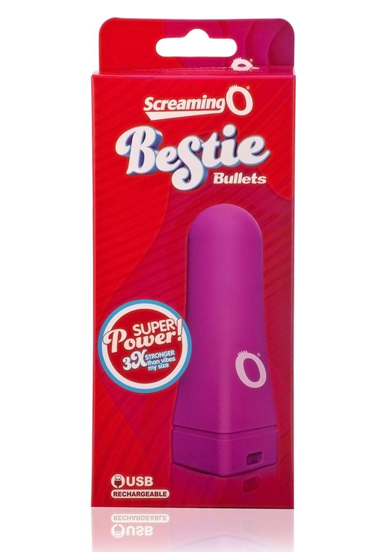 Bestie Bullet - Linterna recargable por USB, resistente al agua, color morado