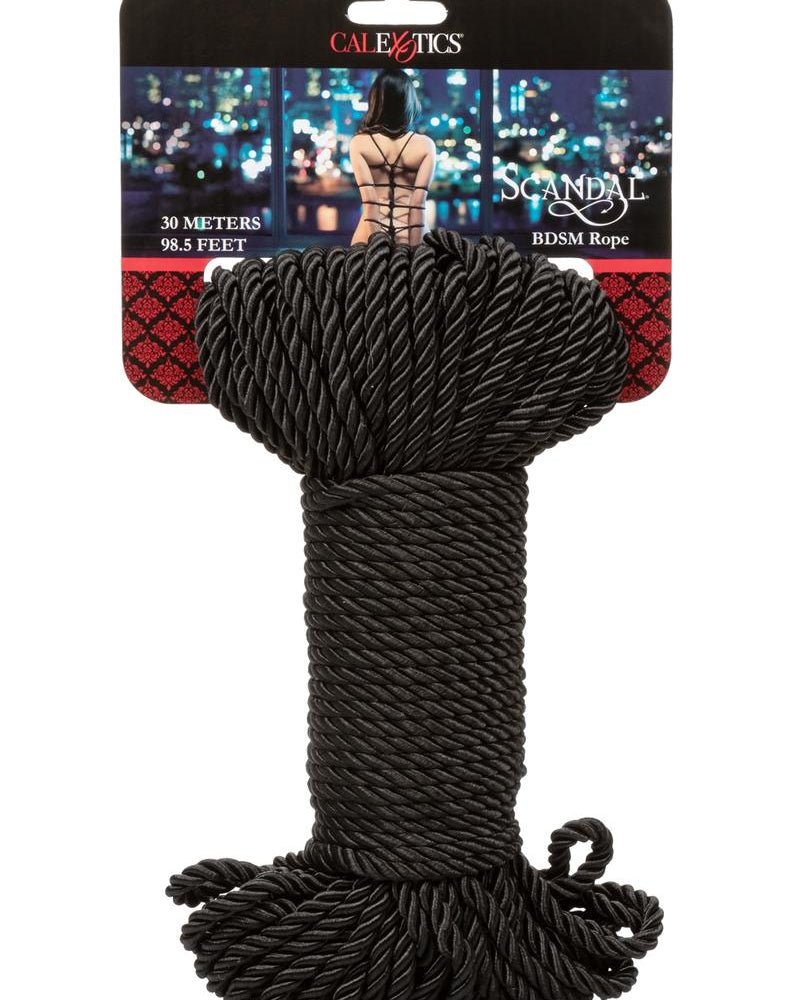 Scandal Bdsm Rope 98.5 Feet Bondage Black