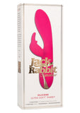 Vibrador de conejo ultra suave de silicona Jack Rabbit Signature, multifunción, recargable por USB, resistente al agua, color rosa