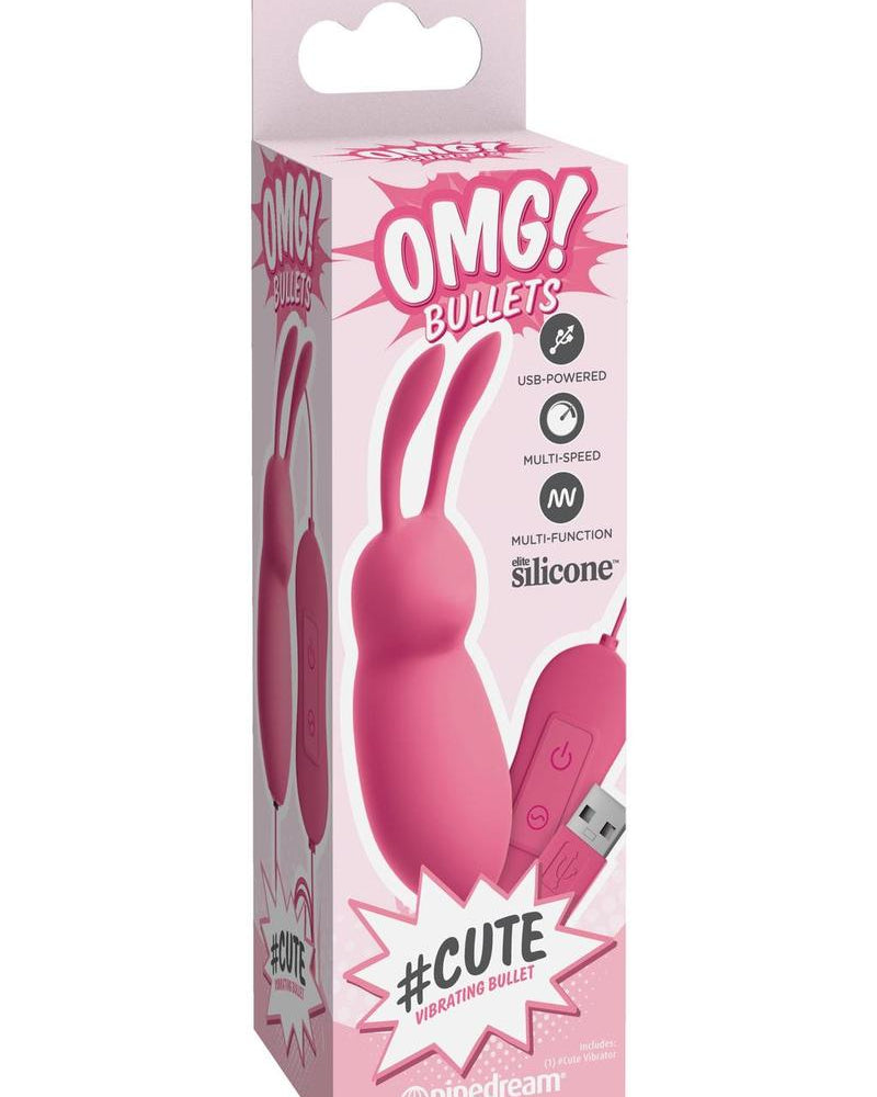 Balas vibradoras OMG Bullets, lindas, de color rosa