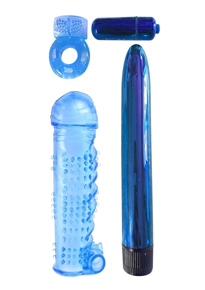 Classix Ult Pleasure Couples Kit Blu