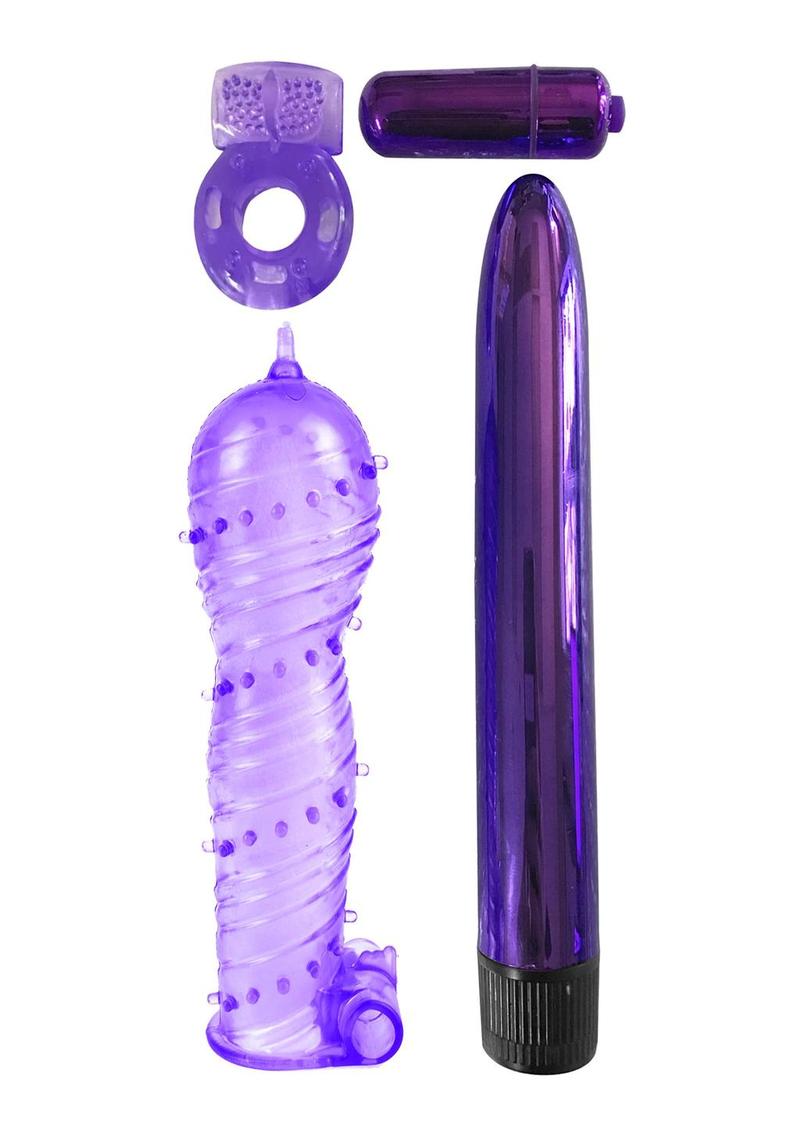 Classix Ult Pleasure Couples Kit Purp