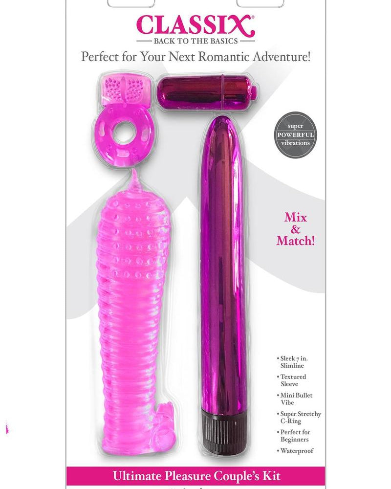 Kit de placer para parejas Classix Ult Pleasure, color rosa