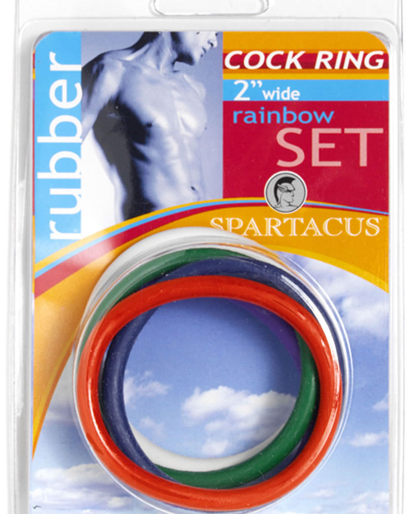 Rainbow Rubber C Ring 5 Pack - 2