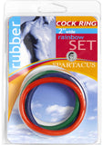 Rainbow Rubber C Ring 5 Pack - 2