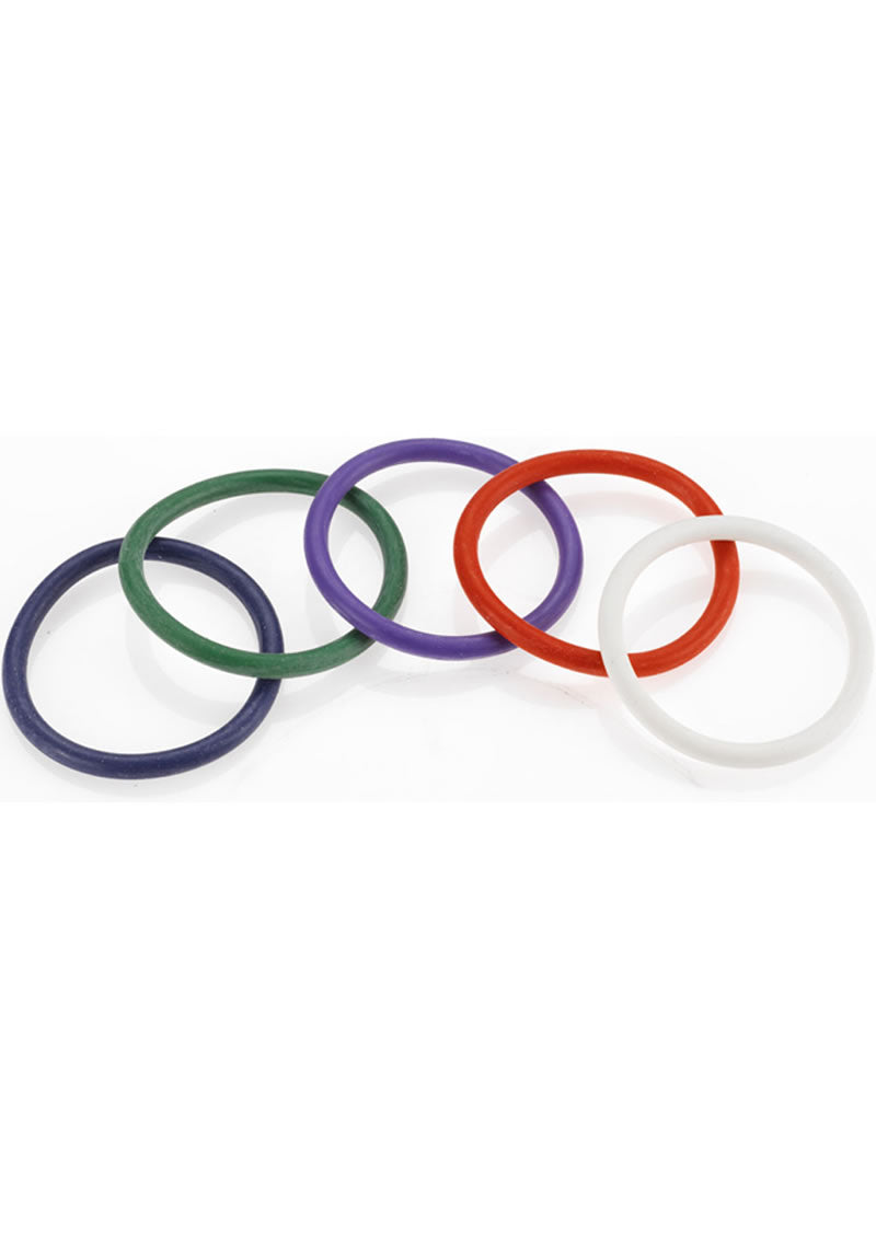 Rainbow Rubber C Ring 5 Pack - 2