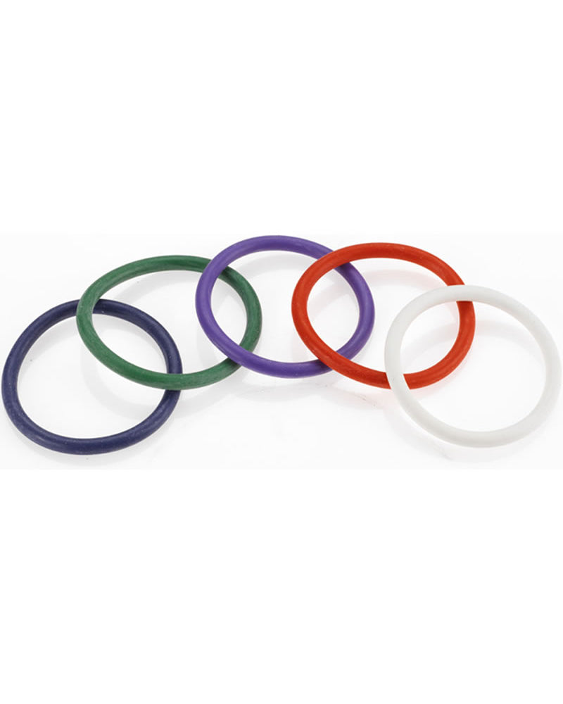Rainbow Rubber C Ring 5 Pack - 2