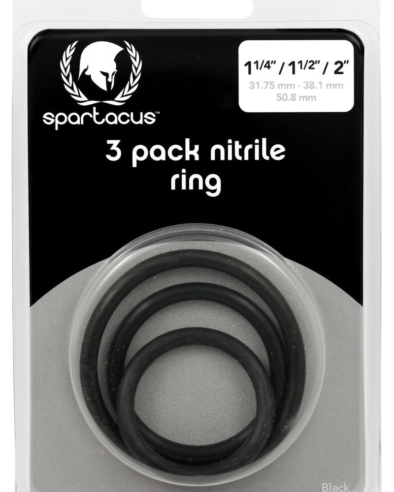 Juego de anillos C de nitrilo negro
