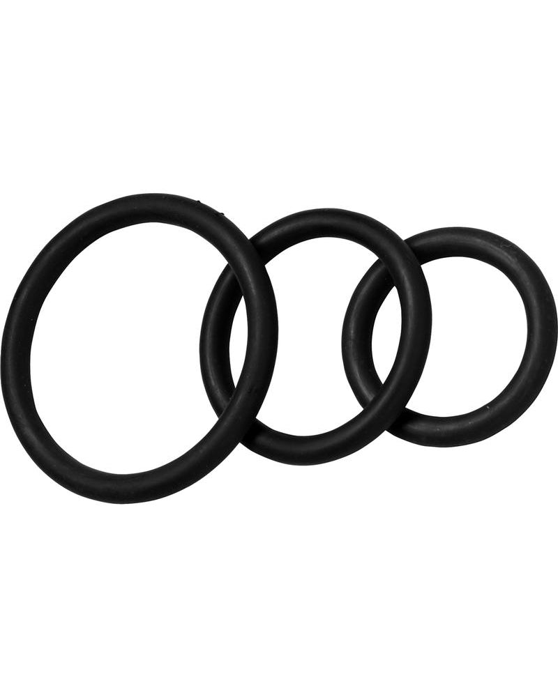 Juego de anillos C de nitrilo negro