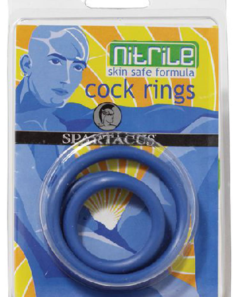 Juego de anillos C de nitrilo azul
