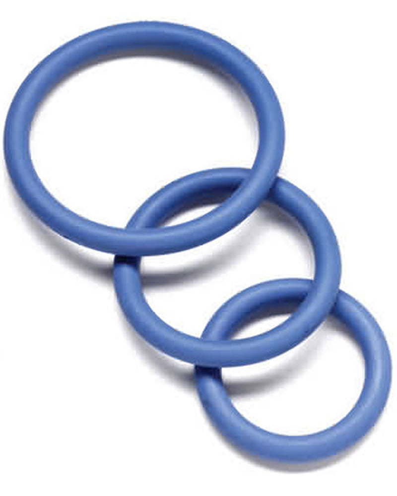 Juego de anillos C de nitrilo azul