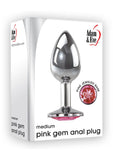 Adam and Eve - Anal Plug Non Vibrating- Pink Gem - S/M/L