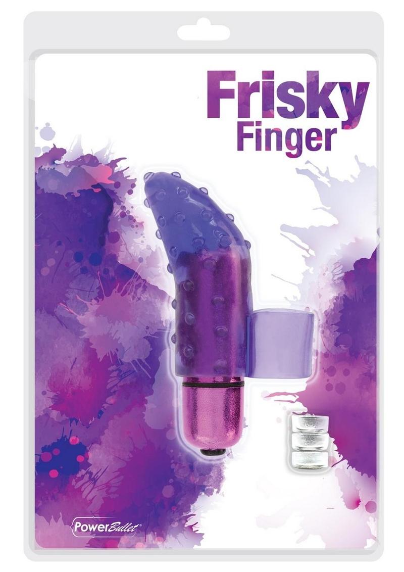 Powerbullet Frisky Finger Multi Speed ​​Resistente al agua Púrpura