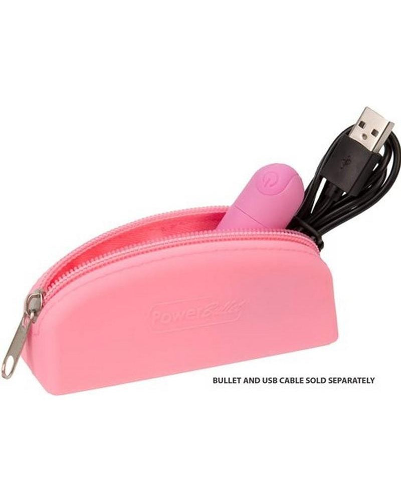Bolsa de almacenamiento de silicona Powerbullet rosa