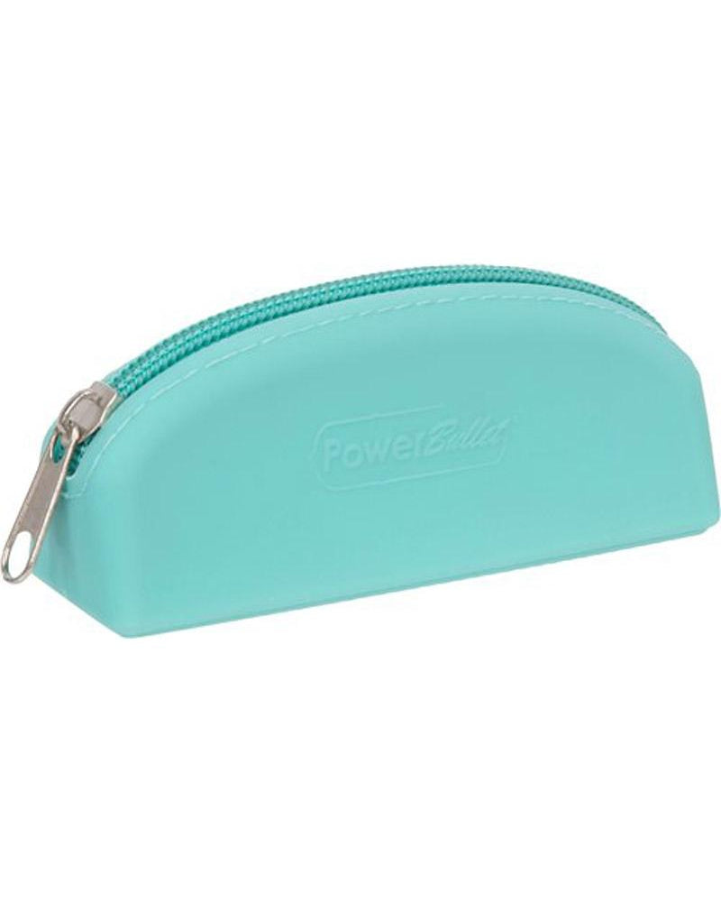 Bolsa de almacenamiento de silicona Powerbullet, color verde azulado