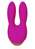 Vibrador multifunción de múltiples velocidades recargable y resistente al agua color rosa de Rianne S Bunny Bliss Deep