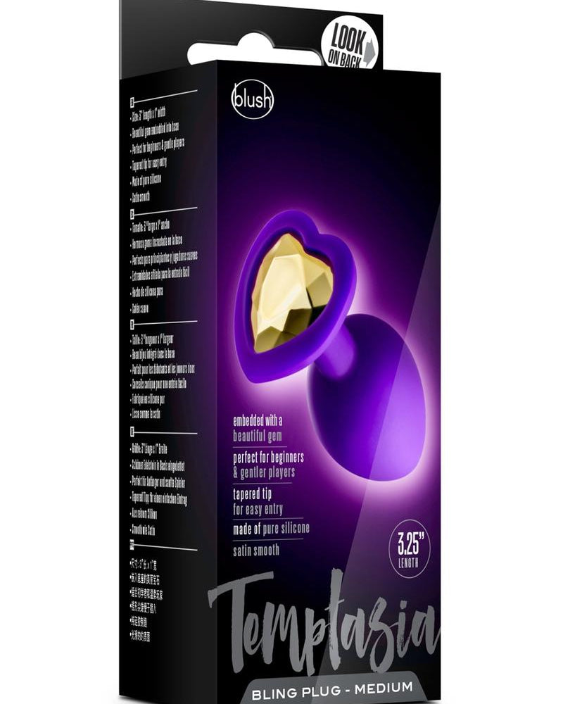 Tapón anatómico Temptasia Bling Md morado