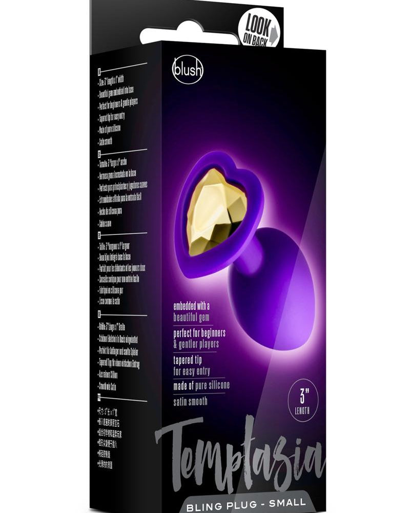 Tapón anal Temptasia Bling pequeño morado