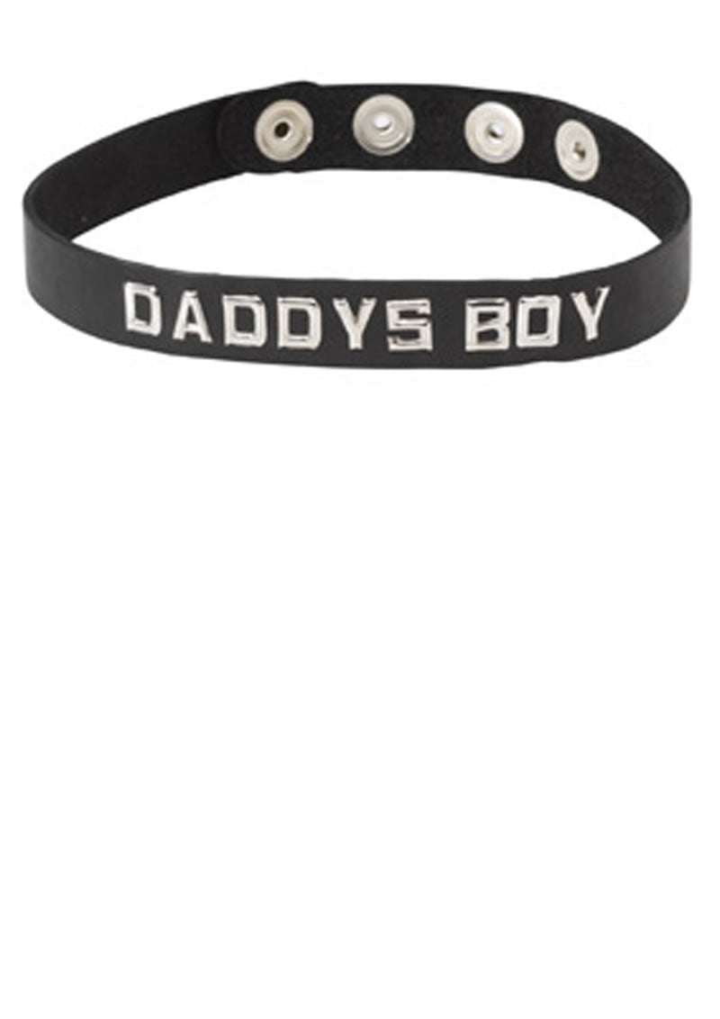 Collar con banda de palabras - Daddys Boy