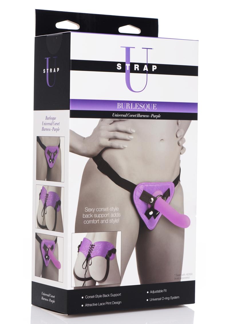 Strap U Corset Harness Purple