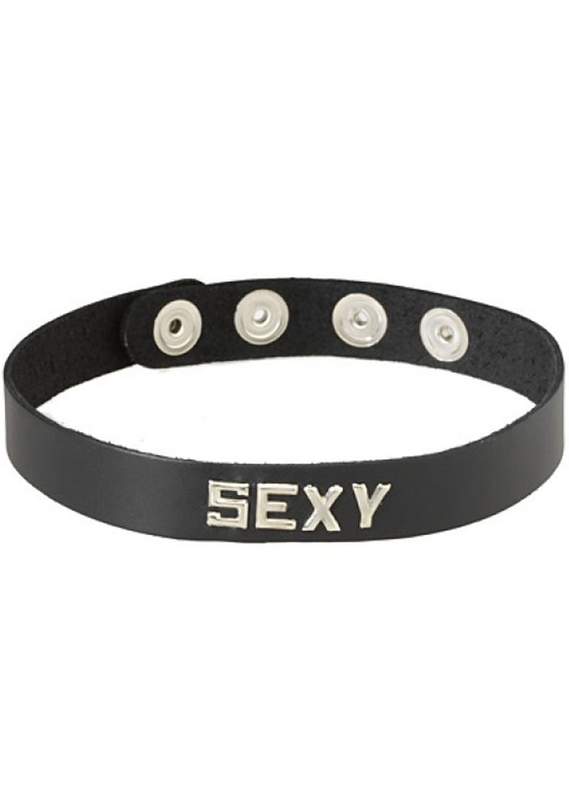 Collar con banda de palabra - Sexy