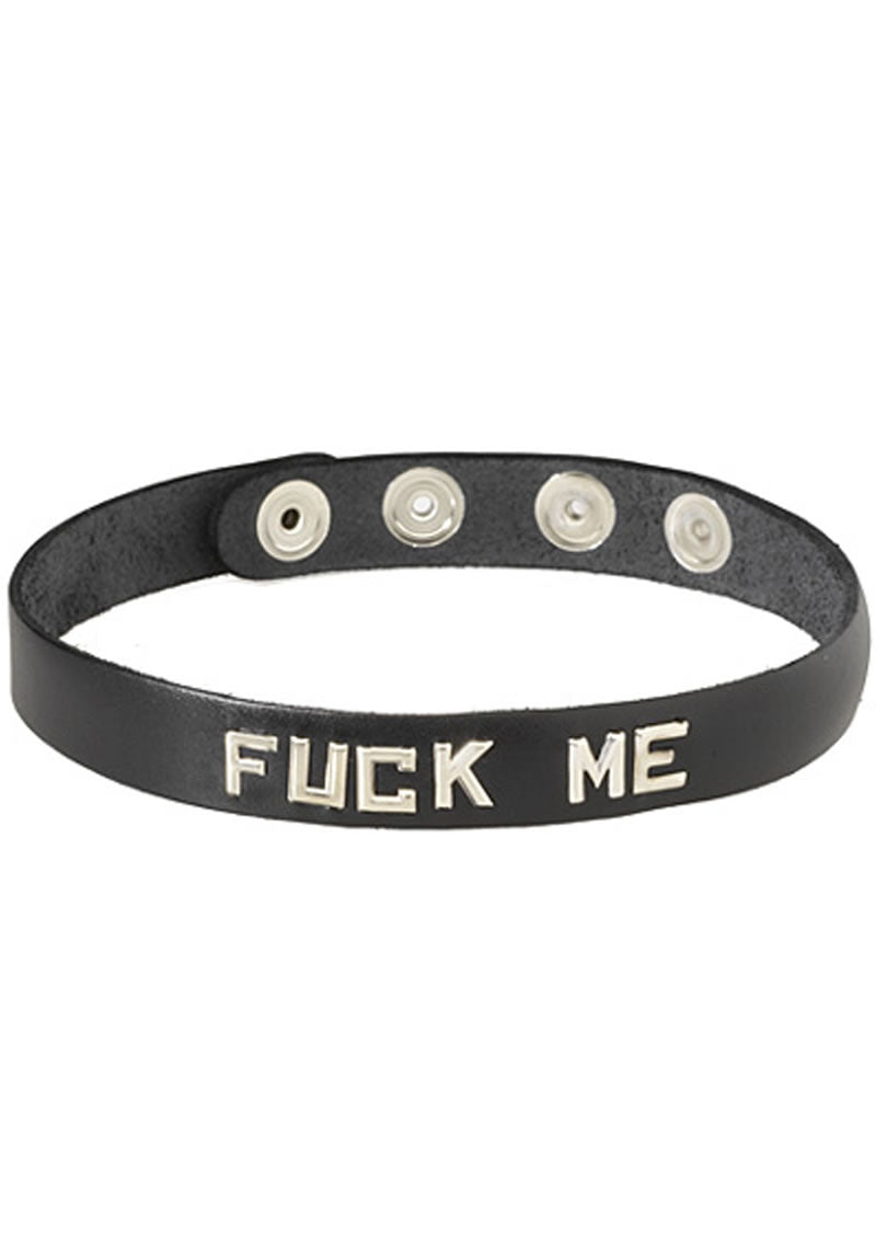 Wordband Collar - Fuck Me