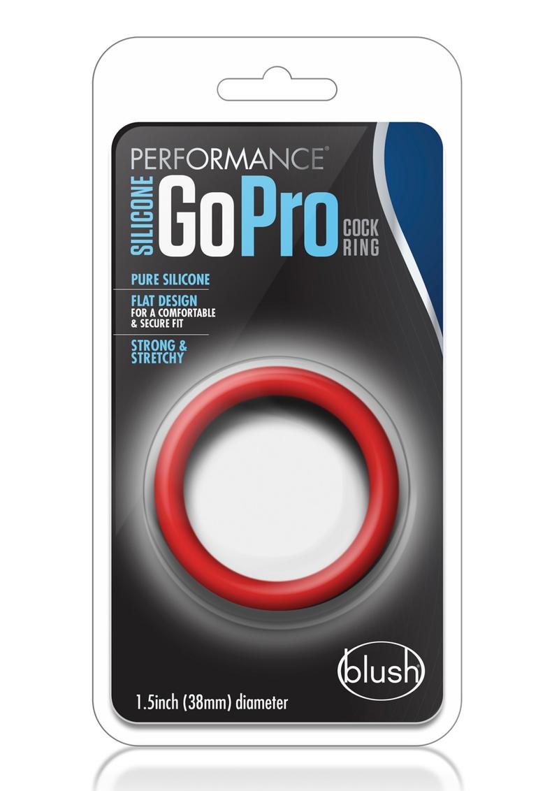 Performance Silicone Go Pro Cockring Red