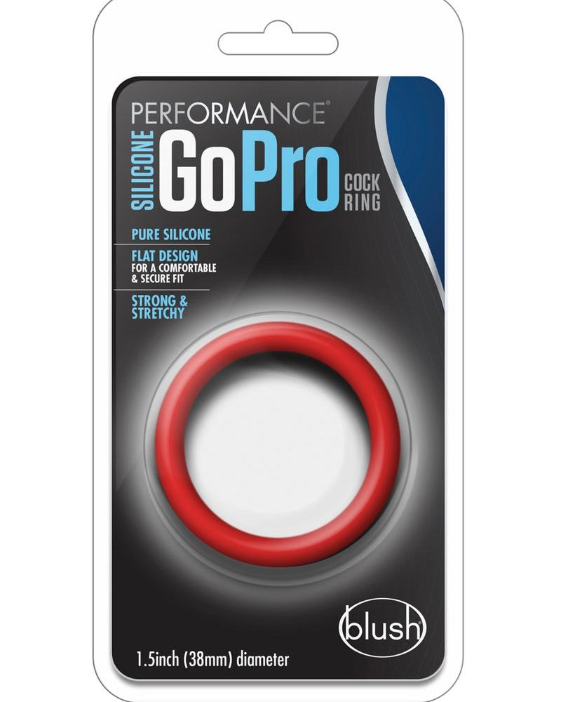 Anillo para el pene de silicona de alto rendimiento para Go Pro, color rojo
