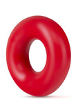 Anillo para el pene de gran tamaño Stay Hard Donut Rings, sin vibración, color rojo