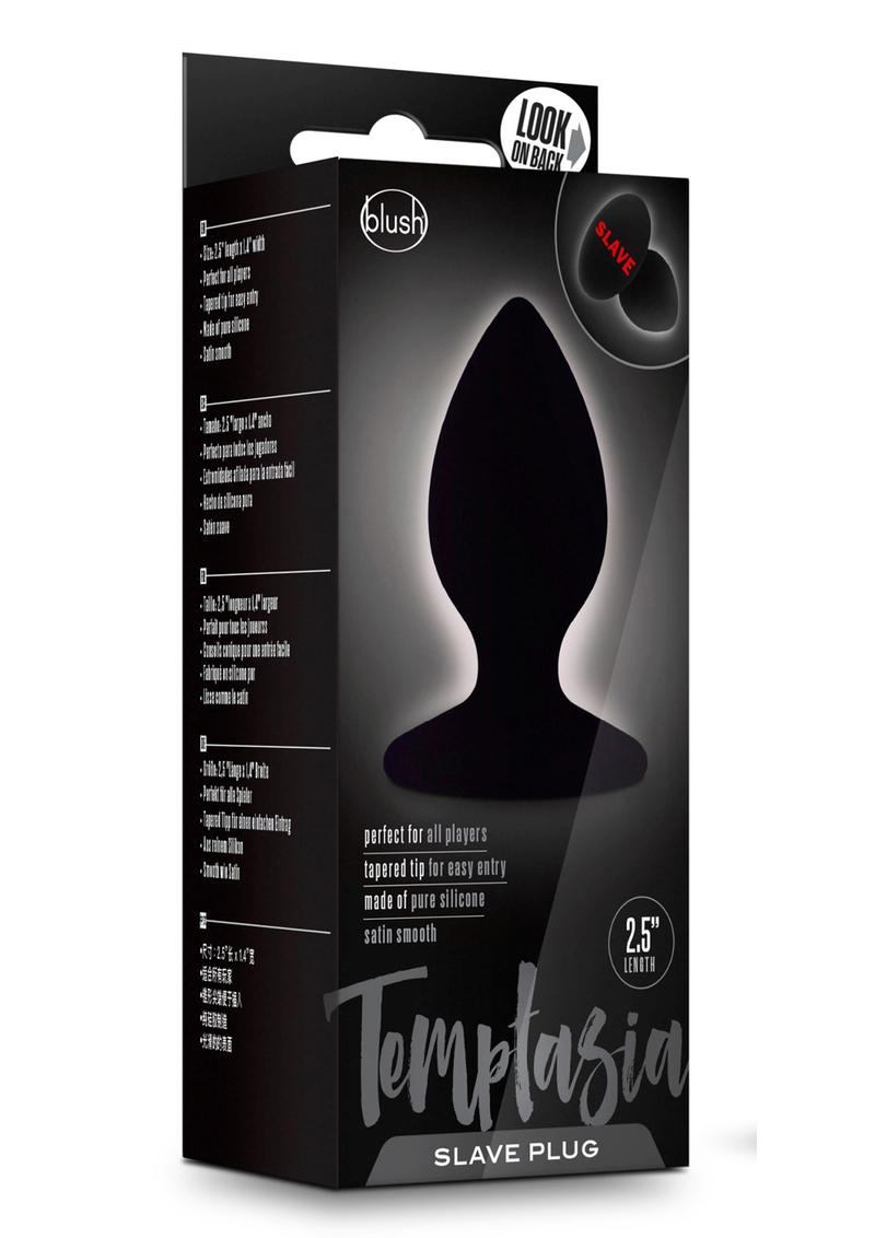 Temptasia Slave Plug Anal Plug Silicone Black