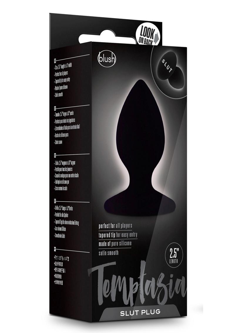 Temptasia Slut Plug Anal Plug Silicone Black