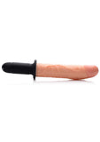 Master Series Onslaught 13 Mode Xl Dildo Thruster Vibrating  Multi Speed  Remote Control Flesh