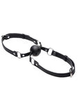 Strict Double Mouth Gag Adjustable Double Strap Black