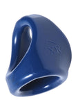 Trinity Vibes  Dual Cock and Ball Ring Blue