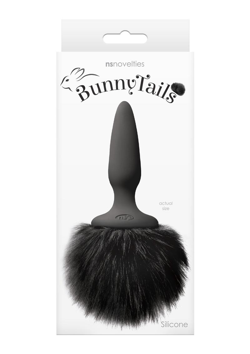 Bunny Tails Mini Anal Plug Black