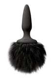 Bunny Tails Mini Anal Plug Black