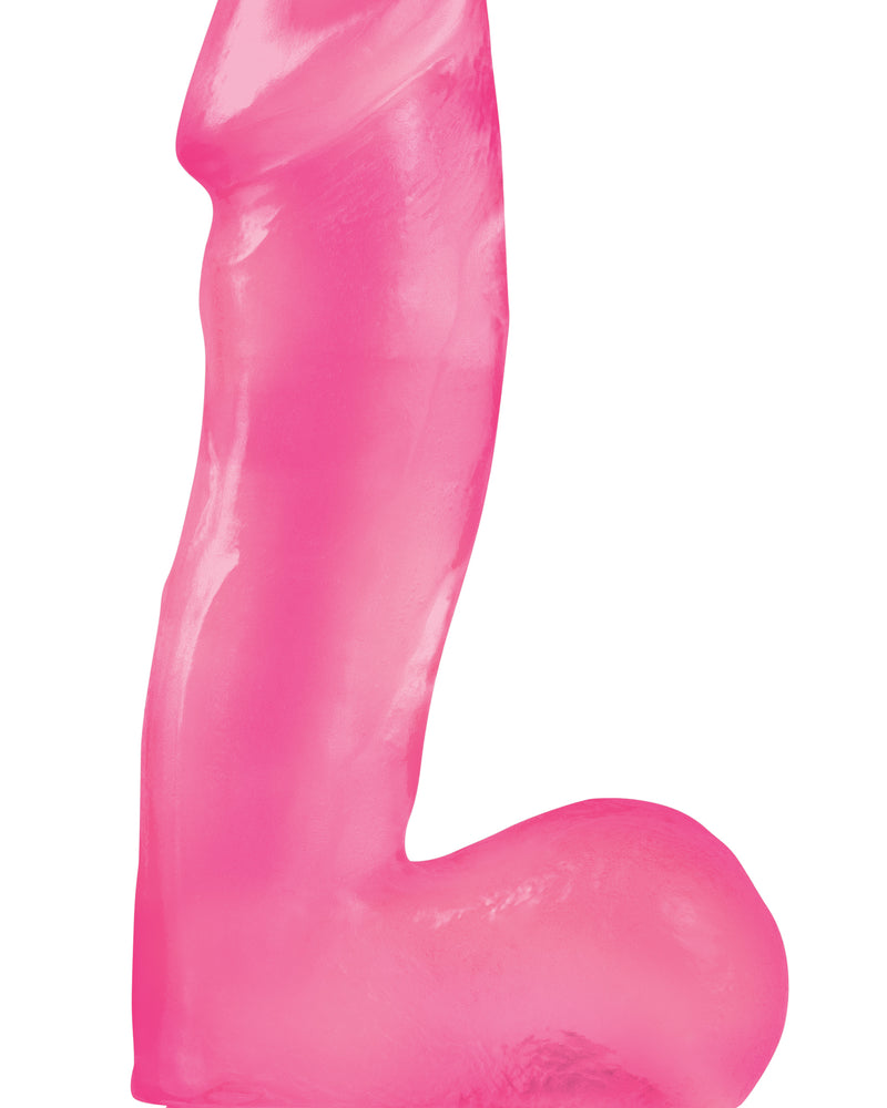 "Basix Rubber Works - 6.5 Inch Dong With Suction Cup - Pink PD4220-11"