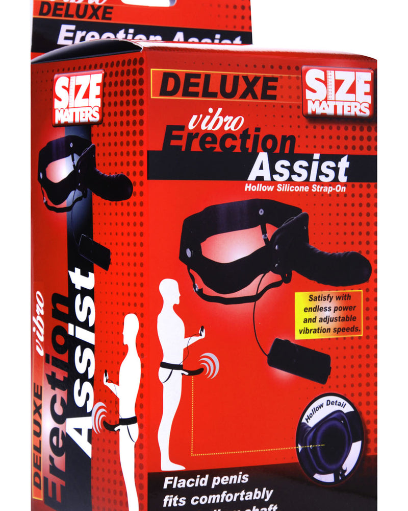 Deluxe Vibro Erection Assist Hollow Silicone Strap-On
